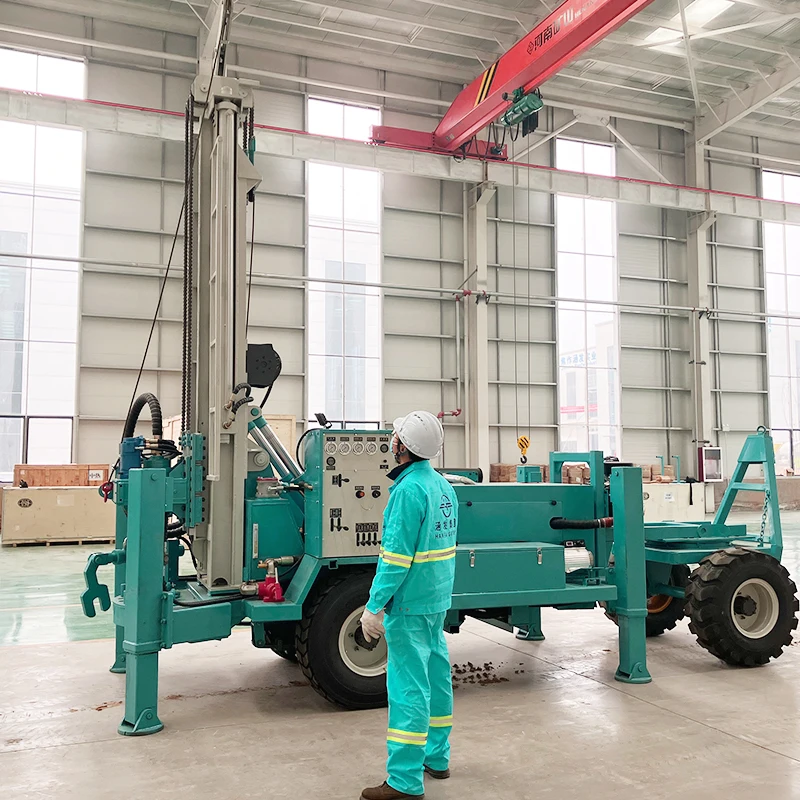 Philippines Electric Motor Pneumatic Machine 200M 300 Meters Water Well Drill Rig Mine 500M Depth Drilling Rig