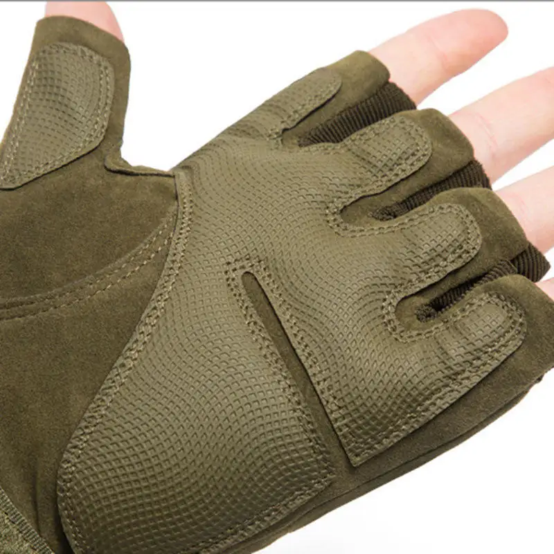 Hard Knuckle Shock Resistant Hiking Shooting Outdoor Sport guantes Combat Half Finger Tactical Gloves