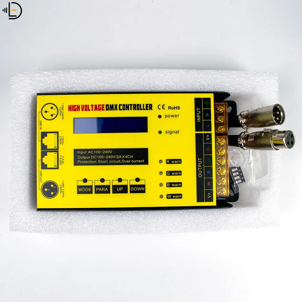 DMX300C высоковольтный ЖК-дисплей DMX контроллер с защитой от короткого замыкания