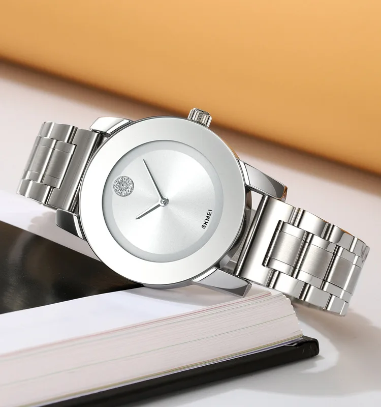SKMEI 2023 Designer New Luxury Stainless Steel Quartz Wrist Watch For Men Custom Logo Watch Quartz