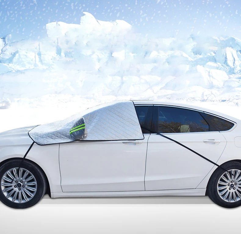 Snow Windshield Cover Car snow shield sunshield snow proof half cover car front windshield glass cover