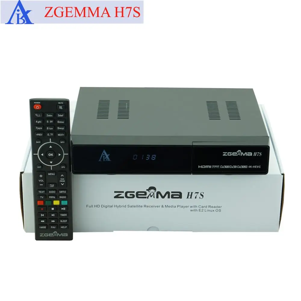 2023 Satellite Tv Receiver Box H7S - Linux Operating System,2*DVB-S2/S2X+DVB-T2/C Tuner built-in and High Definition
