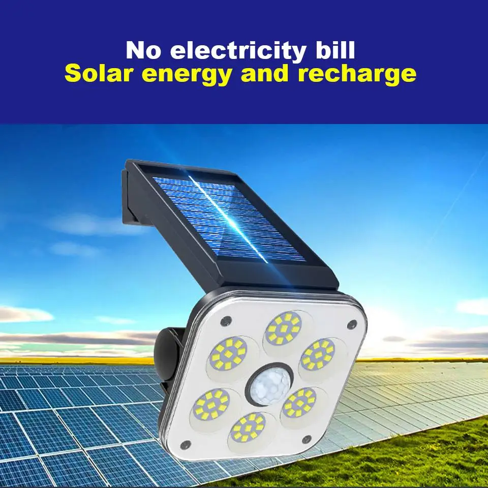 Outdoor LED Solar Light 48LED 54LED 54COB Solar Lamp Waterproof PIR Motion Sensor Solar Wall lignt Solar light