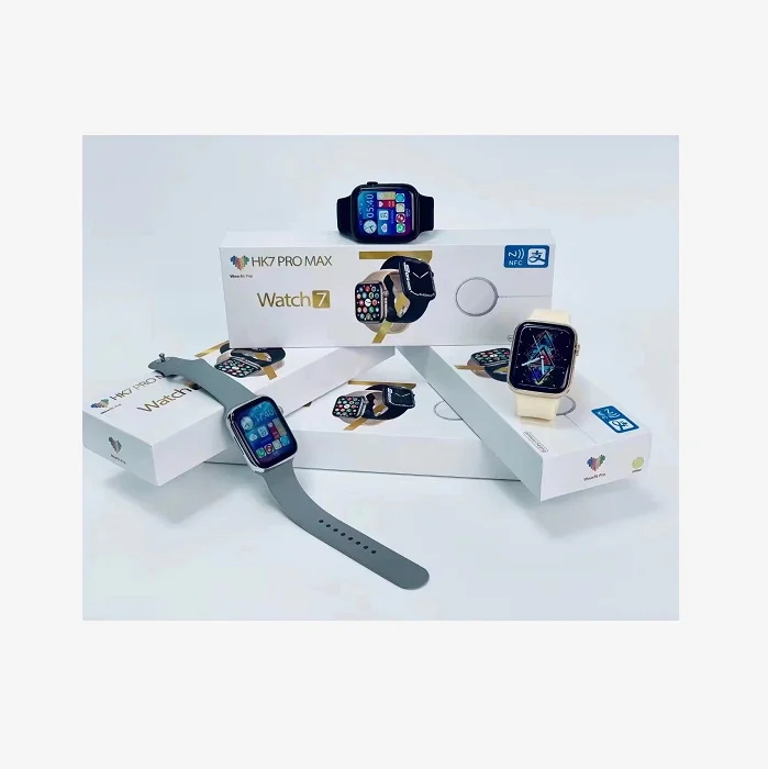 2022 HK7 PRO MAX smart watch payment NFC Music health monitor waterproof GPS smartwatch PK M7 max DT No1 HW7 max IWO8 S7 i7pro+