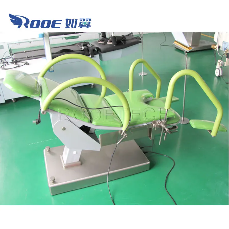 Gyno and Obstetrics Electric Gynecological Examination Chairs of Gynecology with Filth Basin and Arm Board Adjust