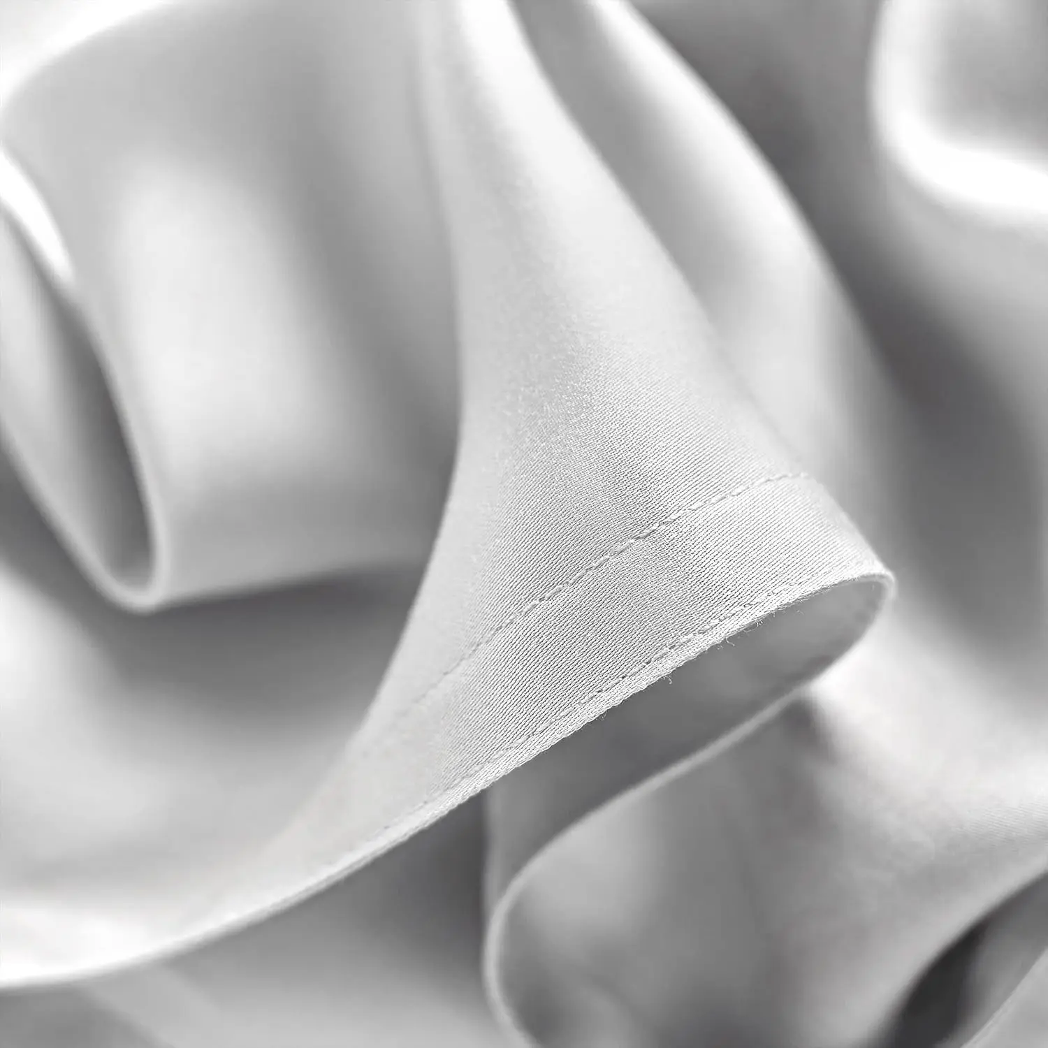 White Quilted Bedcover Tencel Bedsheet Bedding Set Luxury 400 Tread Count Tc Tencell 100S Duvet Cover