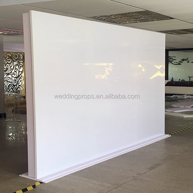 Wedding Stage Background Decoration White Square Acrylic Backdrop