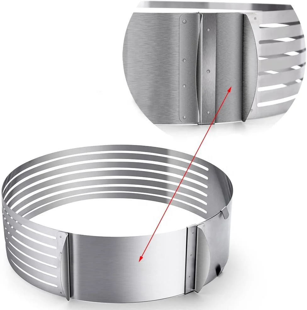 Large Cake Mold Adjustable Stainless Steel Cake Ring-Cake Layer Slicer