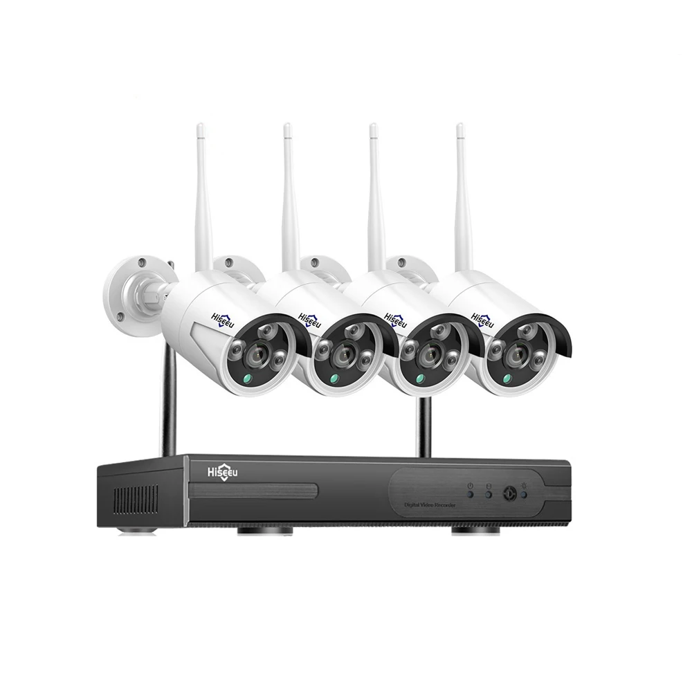 8-канальный беспроводной сетевой видеорегистратор, 3 Мп, система видеонаблюдения, наружная ИК IP Wi-Fi камера ночного видения, камеры наблюдения, приложение Eseecloud