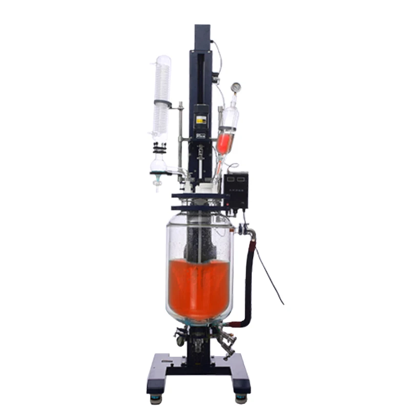 CustomizableDouble Layer Explosion proof TST SJS212 20L With Collecting Bottle High Vacuum Environment Jacketed Glass Reactor