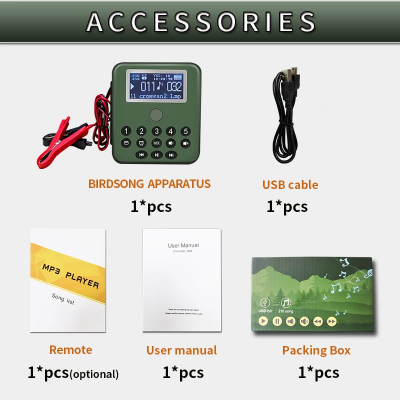 New Arrival Electronic Outdoor Bird Caller Device for Hunting Goose Decoys Bird Sound Device