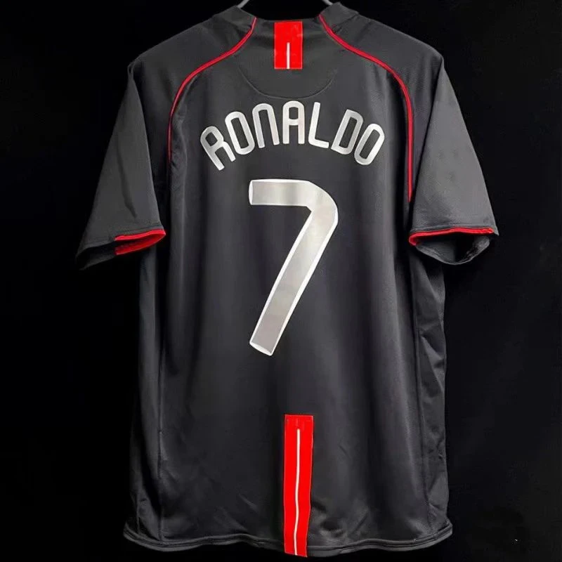 2008 Utd Retro Football Jersey Ronaldos Classic Memorial Soccer Shirt Old Game Uniform Vintage Ronald Football T-shirt 2008