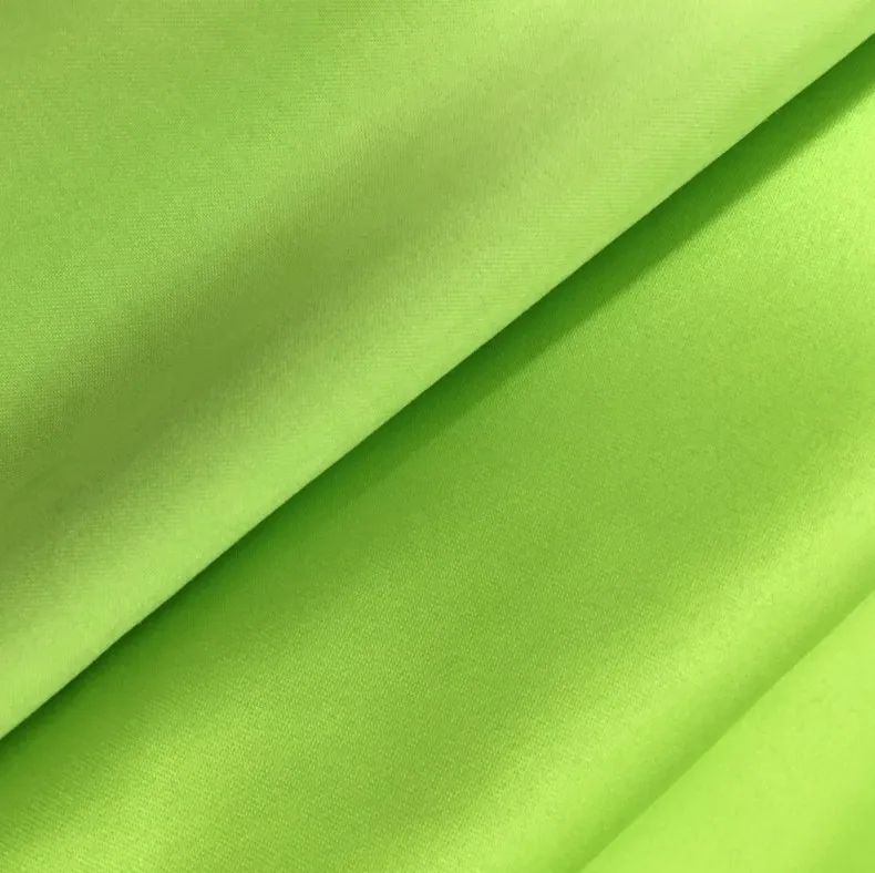 100% recycled RPET blue satin weave microfiber brushed peach skin 140GSM fabric wide width fabric plastic pet for drawstring bag