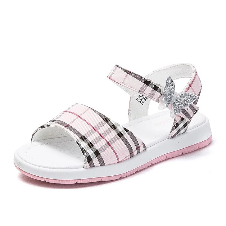 
ABC KIDS Little Girl Princess Style Summer Roman Fashion Casual Shoes Sweet Soft Bottom Sandals For Kids 