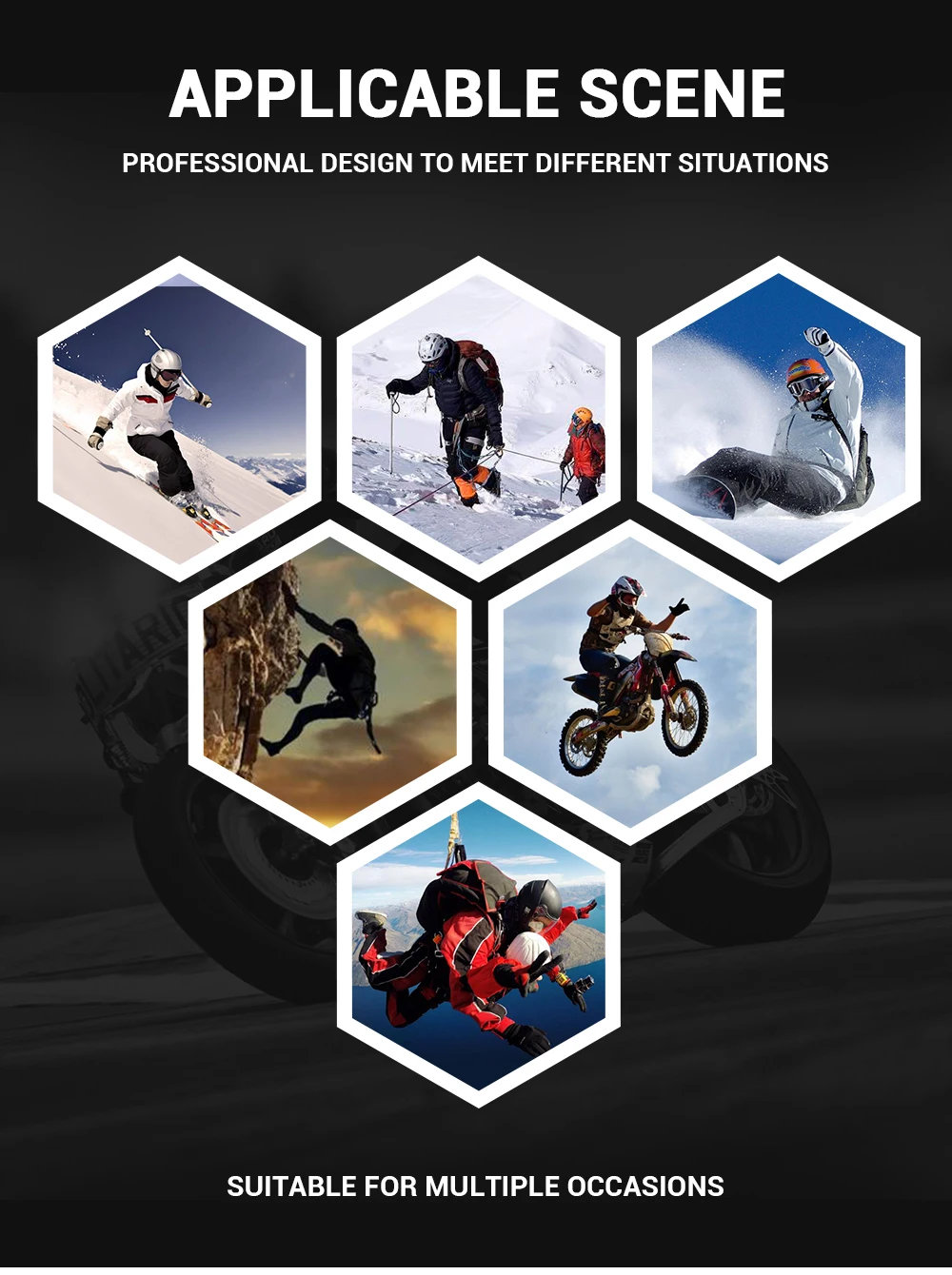 Motorcycle Motocross Heated Gloves Windproof Guantes 45-60 Degree Waterproof Box Men Polyester Outdoor Winter Motorcycle Sports