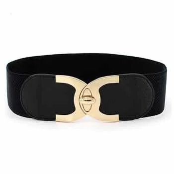 Skinny Waist Belt of Women Elastic Metal Stretch Chain