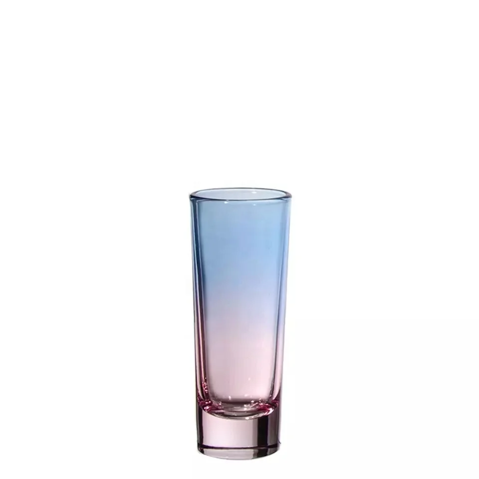 Factory Direct Sell Custom Logo Barware 80ml Small Size Long Shot Drinking Glasses Bullet Liquor Shot Glass Tequila Glass