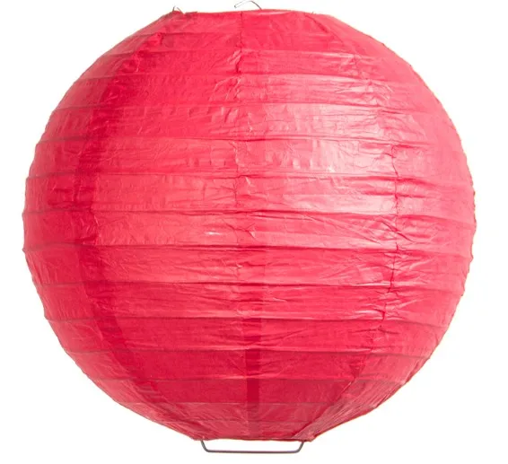  Wholesale Cheap Chinese Love Folk Art Solid Colour UV Printing 4 Color Decorations Weddings White Round LED Light Paper Lantern