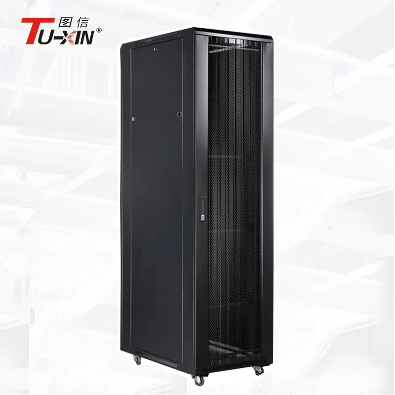 manufacturer Tempered glass door network cabinets 15u 18u 20u 22u used in data center 42u server cabinet