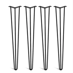 HJY Wholesale Metal Cast Iron Coffee Bench Hairpin Furniture Table  Legs