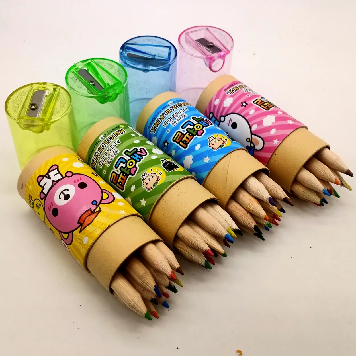 Profesional eco recycle rainbow colored pencil colored drawing pencil wholesale colored pencil