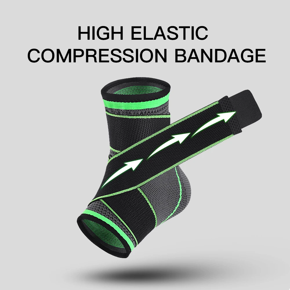 Ankle Support Sleeve Compression Adjustable Elastic Sports Basketball Ankle Brace
