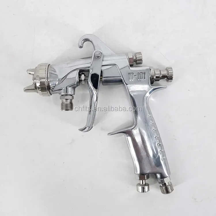 W101-G Gravity Feed Hvlp Air Spray Gun Furniture Automotive Wood Painting Gun Paint Sprayer Gun Paint Booth For Cars