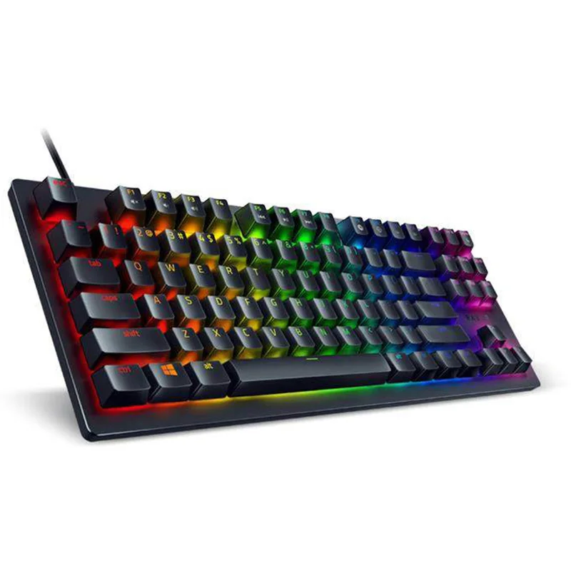 Multi-Function Black Linear Optical Switch Razer Huntsman Tournament Edition Gaming Tenkeyless Keyboard