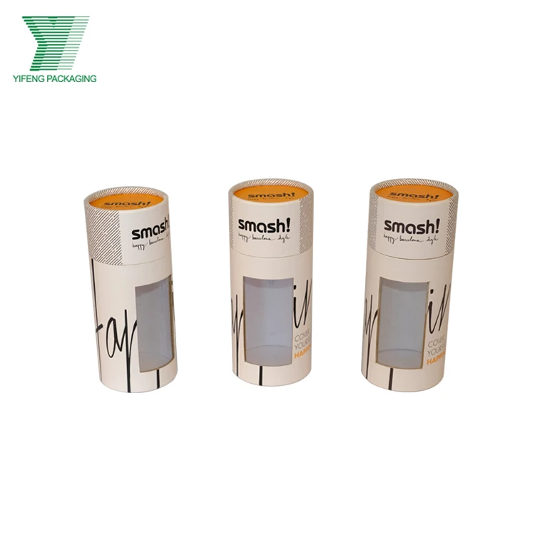 Wholesale eco-friendly designer lipstick window small paper tube whiskey packing box white wine packaging box round paper tube