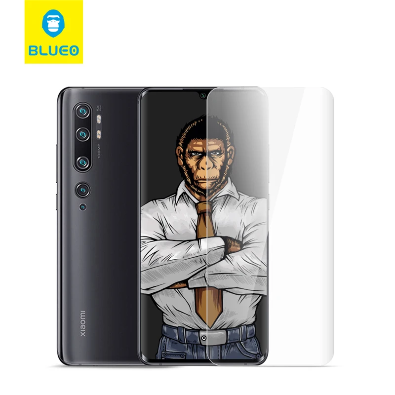 Blueo for huawei p40 pro smartphone 5g 4g UV Glue Tempered Glass Screen Protector for huawei p10 plus p 40 lite mate 40 mate 20