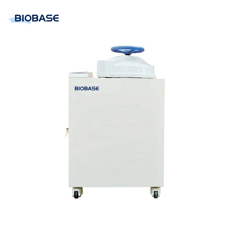 biobase Automatic Vertical Autoclave with Wasted Materials  Hand Wheel 75L LED screen displays BKQ-B75II for lab