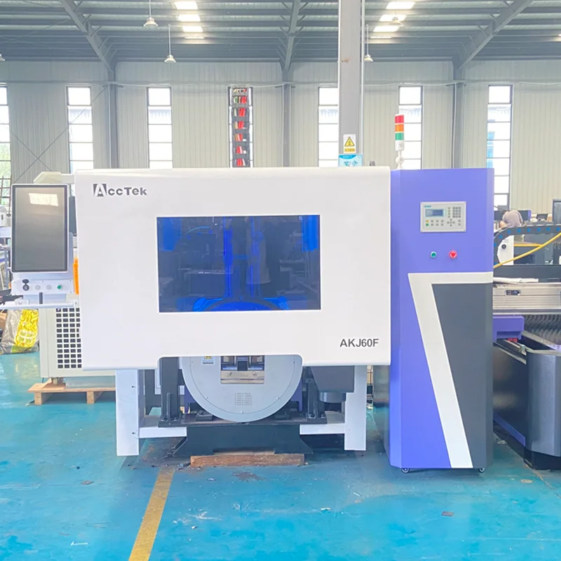 Customized Laser Cutting Machines Factory Sale Laser Tools 220*6000mm Cutter Size Tube Plate Laser Cutter for Metal Pipe