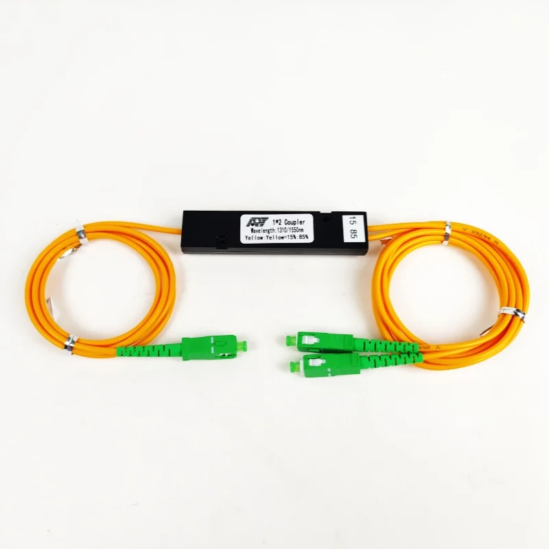 FTTH ABS Box FBT 1x2 Splitter Fiber Coupler Fiber Connector Factory Supply  Fiber Optic SC/APC High Quality 1*2 3G 4G WIFI