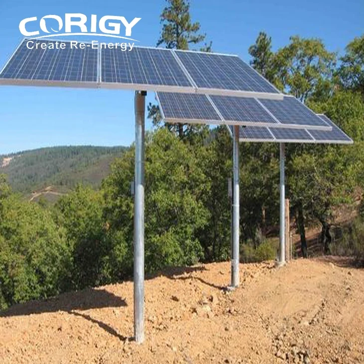 Professional Design Carbon Steel Single Pole Solar Mounting System Solar Pole Racks Ground Solar Support