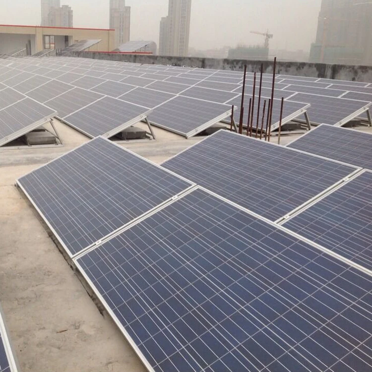 Aluminum Ballast Flat Rooftop Panel Frame 20kw Pv Panel Solar Triangle Mounting