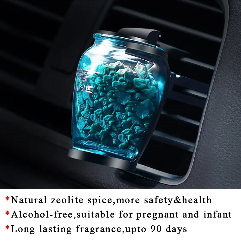 Hot Sale Natural Zeolite Car Air Vent clip Perfume Vehicle air outlet solid aromatherapy decoration Auto Air Purifier fragrance