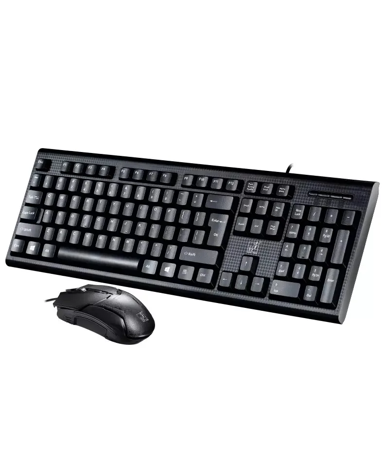Newest Q9 usb high quality wired keyboard mouse combo business office pc gaming keyboard mouse set