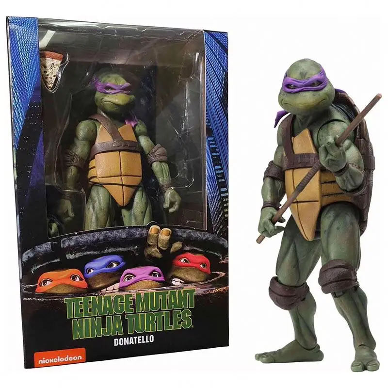 Ninja Turtle Leonardo Da Vinci for NECA 1990 film version of the teenage  Raphael muta turtles LEONARDO plastic action figure
