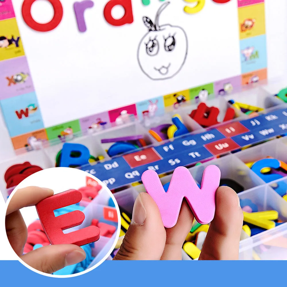 MINED Promotion Colorful EVA Decorative Magnetic Alphabet 3D Foam Magnetic Letters for Education Toys