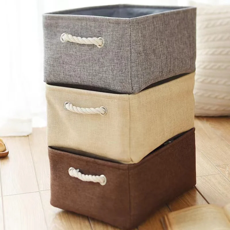 Homeplus Hot Linen Cubby Bins Closet Bathroom Baby Cloth Nursery Fabric Bulk Decorative Empty Baskets for Gifts