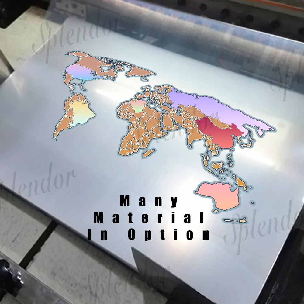 
2021 Hot Custom Logo Large Size Maps small paper Pvc Scratch The World Travel Map Scratch Off US Map 