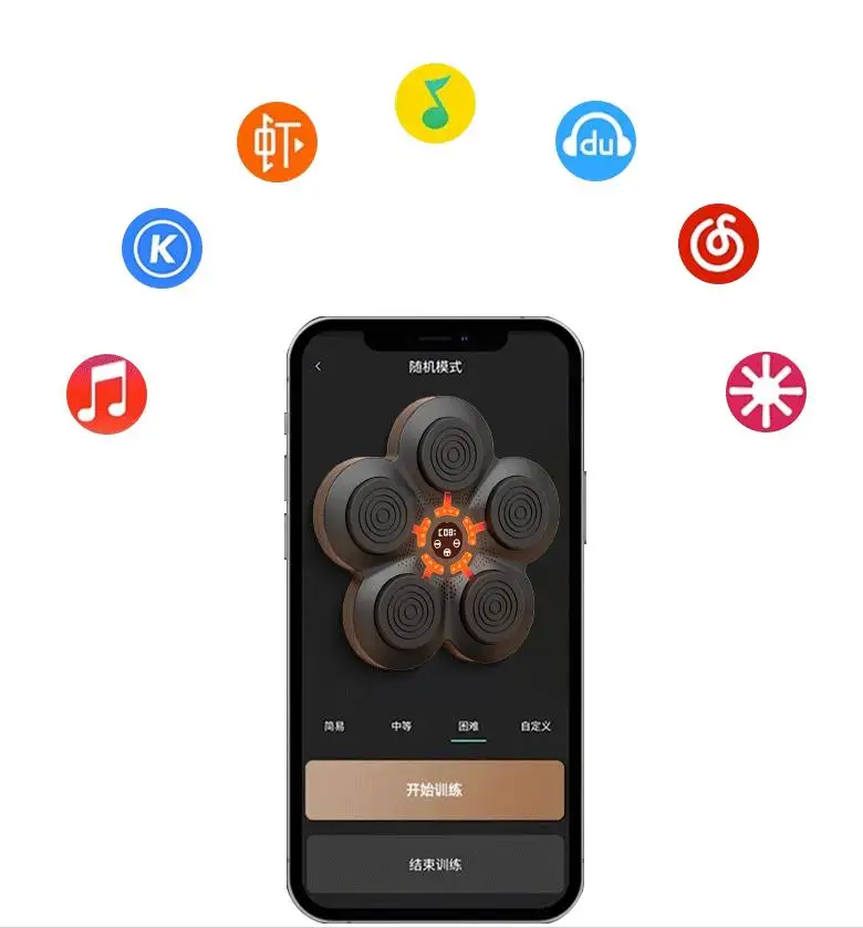 Factory Direct Selling Smart Music Boxing Target Electronic Boxing Machine Adult Children Boxing Training