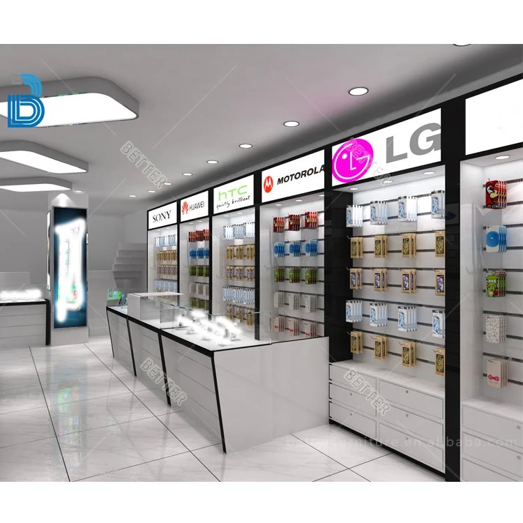 Good price mobile phone repair shop furniture for modern cellphone shop decor