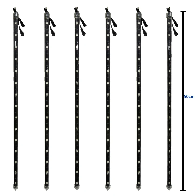 12v WS2811 120leds RGB 360 Degree View Led Meteor Tube Lighting DMX LED Meteor Shower Pixel Light