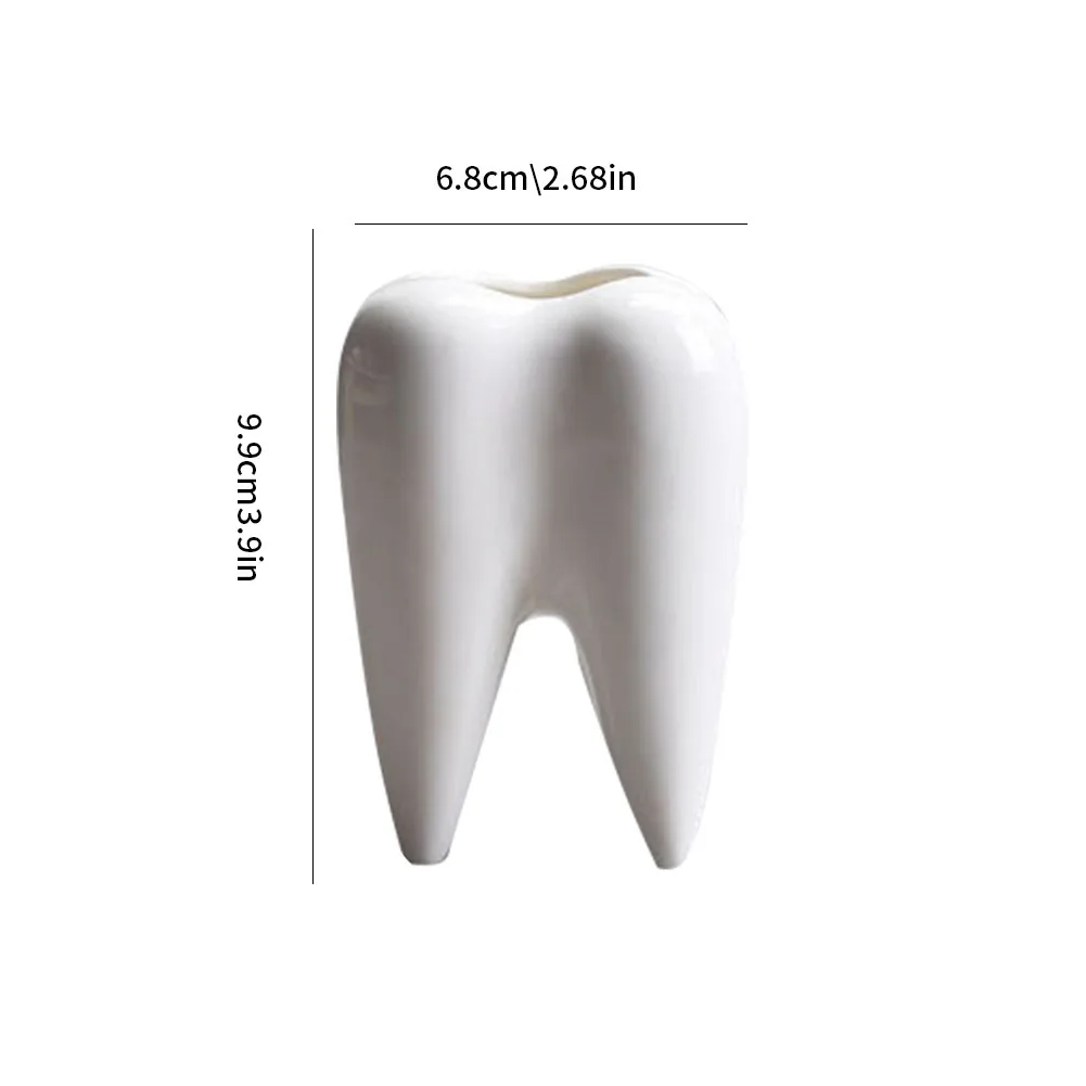 ceramic teeth shape flower pot for dentistry bonsai pot tooth planter white ceramic succulent planter pots modern home decor
