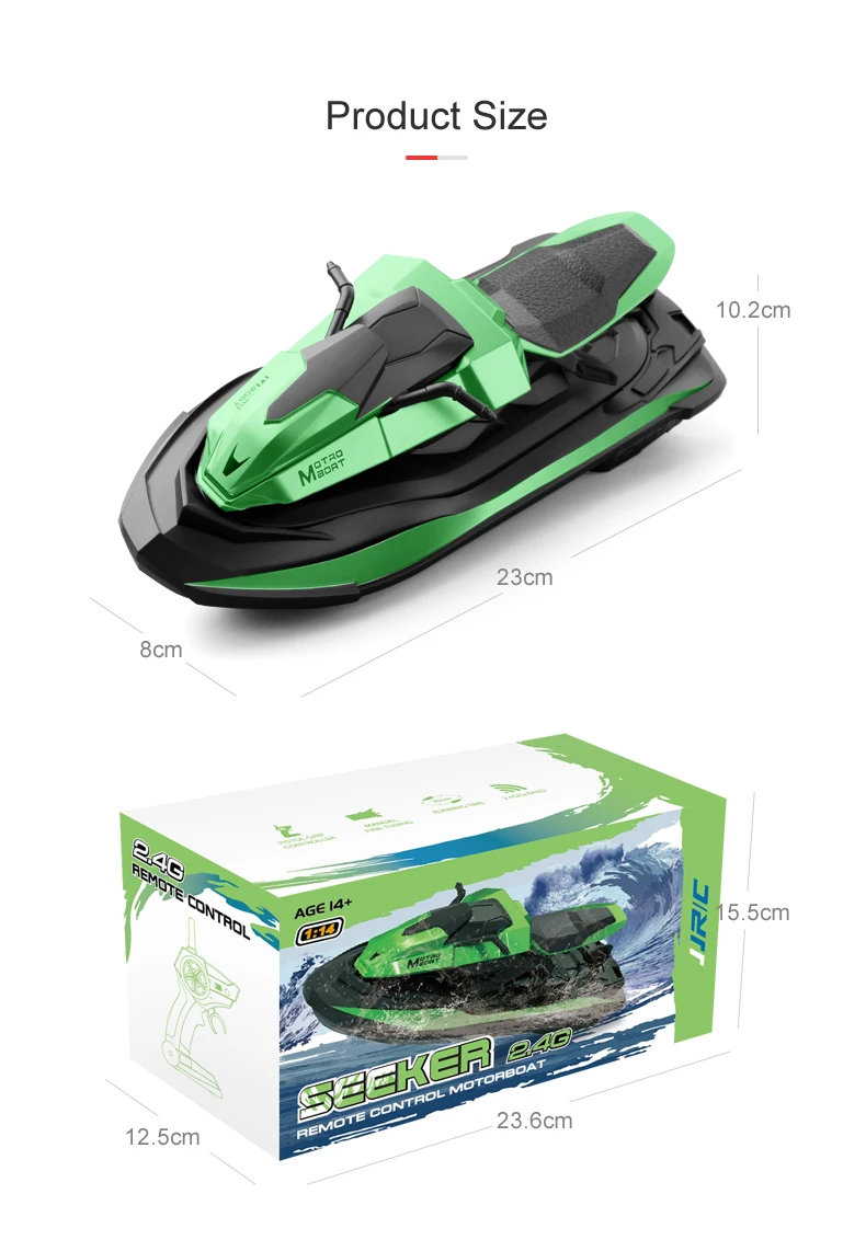 JJRC S9 высокоскоростная лодка 1/14 2 4 г RC 20 минут Водонепроницаемая плата двойной двигатель для двойного источника питания детей Подарки