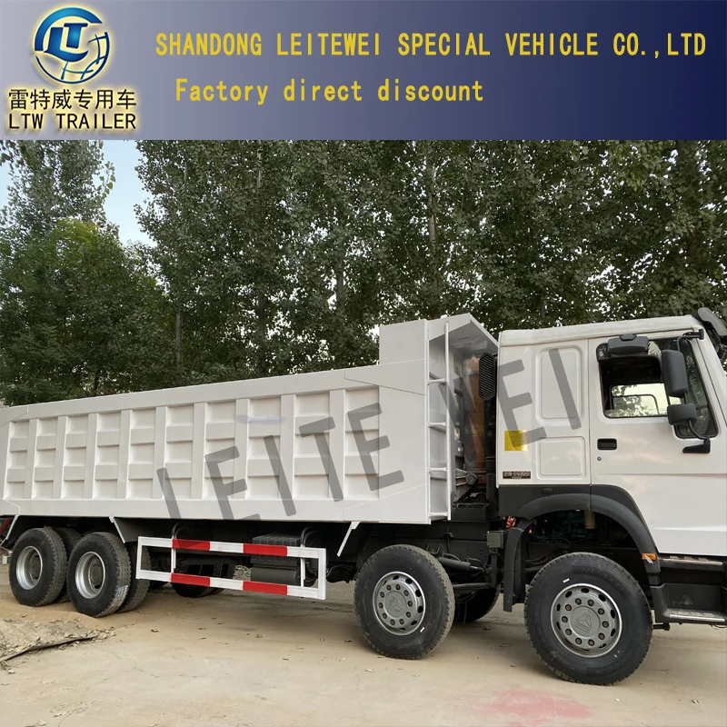 Китайский RHD или LHD Sinotruk HOWO375 HP 371HP б/у 6X4 8X4 самосвал с краном 40 тонн