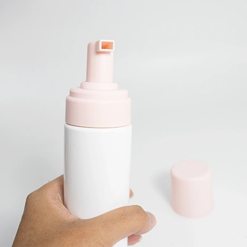 Wholesale Pet Foam Cleanser Bottle 200ml Foam Soap Dispenser Bottle Pump With Pink Cap