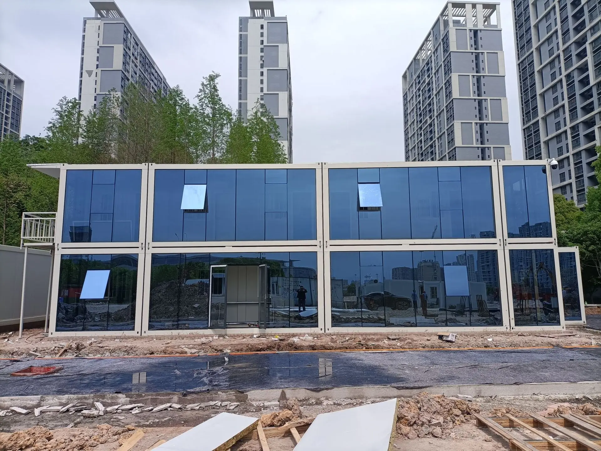 Cross-border container mobile house company project department integrated housing temporary housing