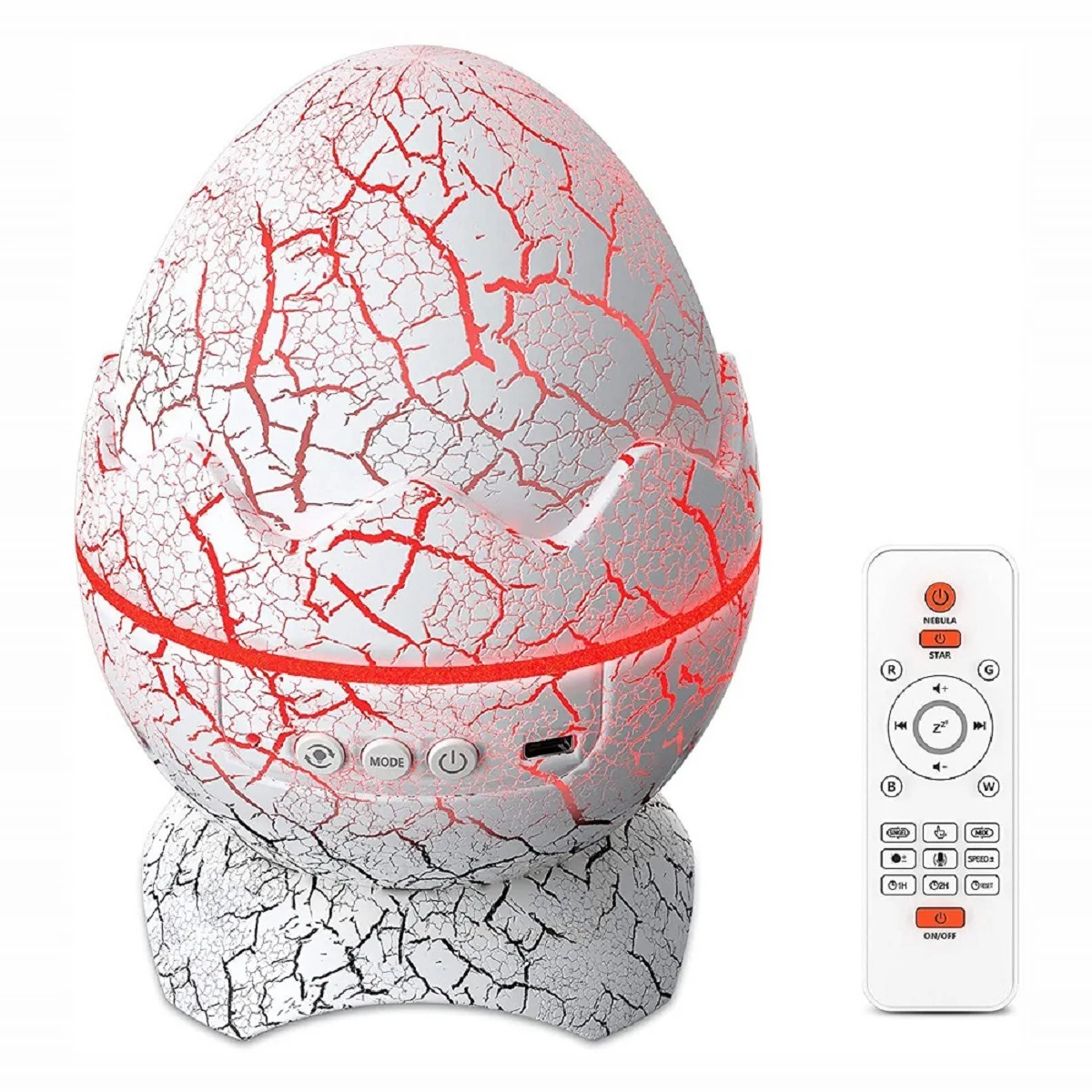 Dinosaur Eggs Aurora Star Projector Sky Star Starry Lamp Projector with Speaker Bedroom LED Star Light Projector